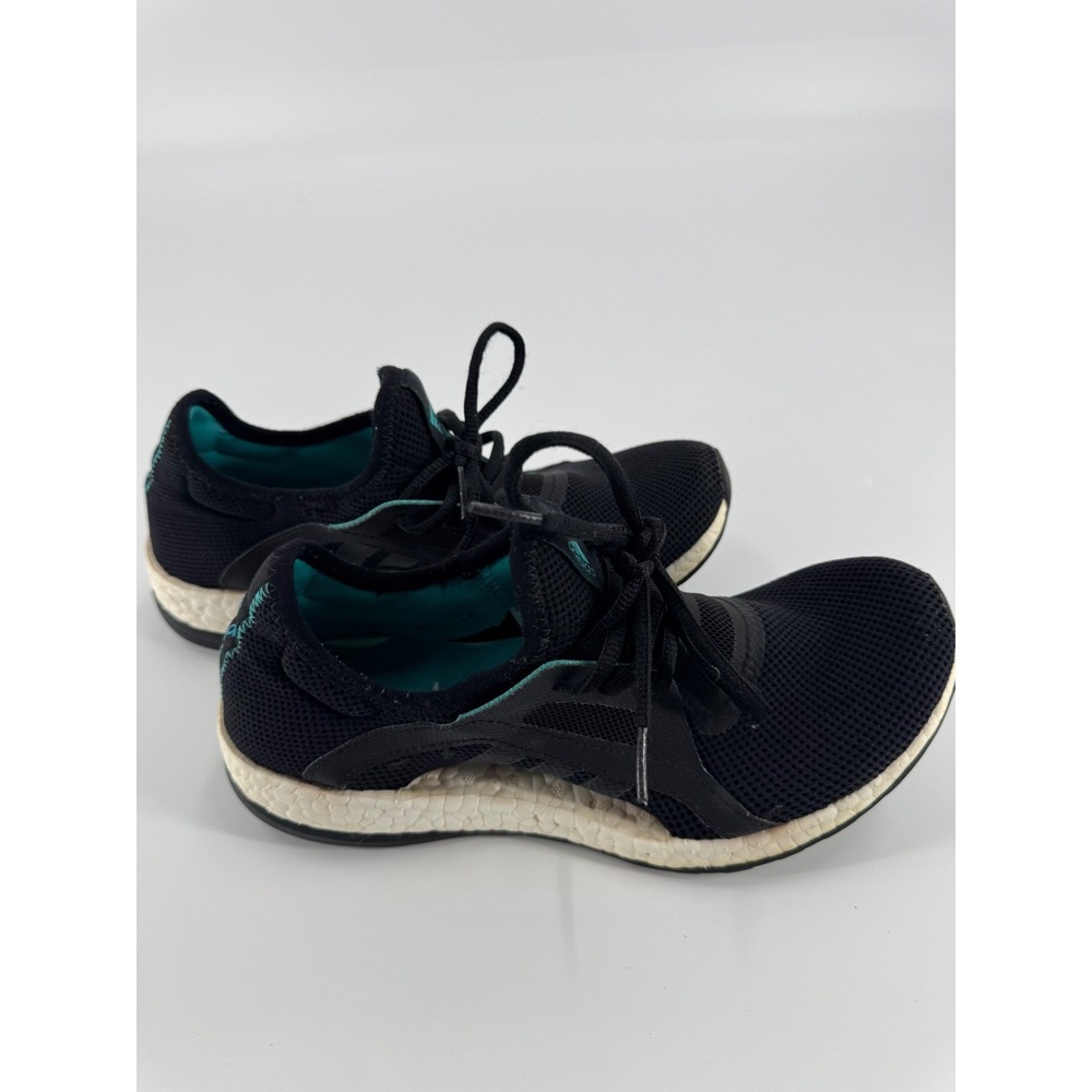Adidas PureBOOST X Women's Running Shoes Black Teal Lightweight Athletic Sneaker